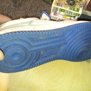 BlueWhite Nike Air force1 made fabric in vietnam 02'DEC Swoosh 9.5 shoe Stripe's